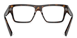 Shop Dolce & Gabbana DG Square Eyeglasses in Havana online.