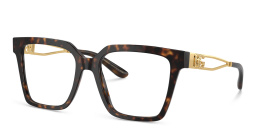 Dolce & Gabbana Square Eyeglasses in Havana – Product Photo 2