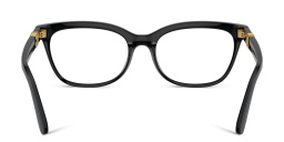 Shop Dolce & Gabbana Butterfly Eyeglasses in Black online.