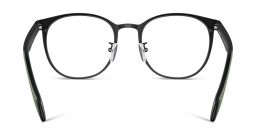 Shop Emporio Armani Panthos Eyeglasses in Matte Black online.