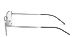 Emporio Armani Wide Rectangle Eyeglasses in Matte Silver – Product Photo 3