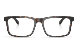 Emporio Armani Wide Pillow Eyeglasses in Havana – Product Photo 1