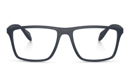 Shop Emporio Armani Wide Pillow Eyeglasses in Matte Blue online.