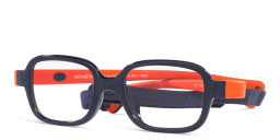 Shop Mira Flex Logo Kids Rectangle Eyeglasses in Blue online.