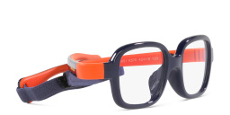 Shop Mira Flex Logo Kids Rectangle Eyeglasses in Blue online.