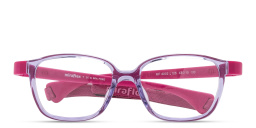 Mira Flex Flexible & Safe Kids Square Eyeglasses in Lilac – Product Photo 1