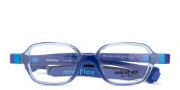 Mira Flex Logo Kids Rectangle Eyeglasses in Blue – Product Photo 1