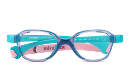 Shop Mira Flex Logo Kids Square Eyeglasses in Green online.