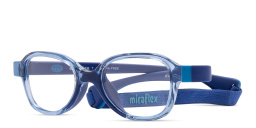 Shop Mira Flex Flexible & Safe Kids Square Eyeglasses in Blue online.