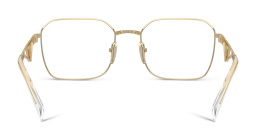 PRADA Wide Irregular Eyeglasses in Pale Gold – Product Photo 4