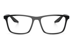 Prada Linea Rossa Wide Pillow Eyeglasses in Black – Product Photo 1