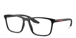 Prada Linea Rossa Wide Pillow Eyeglasses in Black – Product Photo 2