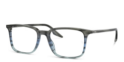 Shop Ray-Ban Unisex Rectangle Eyeglasses in Grey online.