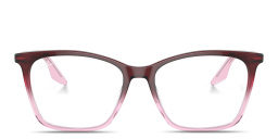 Shop Ray-Ban Optics Cat-Eye Eyeglasses in Red Gradient Pink online.