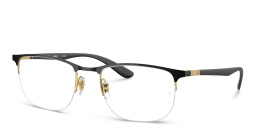 Ray-Ban Unisex Irregular Eyeglasses in Black – Product Photo 2