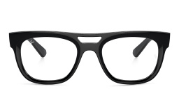 Ray-Ban Unisex Square Eyeglasses in Black – Product Photo 1