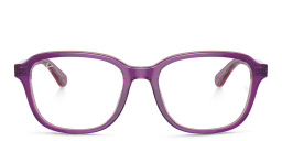 Shop Ray-Ban Junior Kids Pillow Eyeglasses in Top Purple & Pink & Beige online.