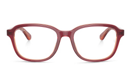 Shop Ray-Ban Junior Kids Pillow Eyeglasses in Top Red & Violet & Orange online.