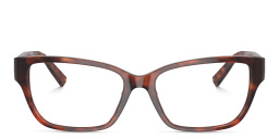 TIFFANY Rectangle Eyeglasses in Havana – Product Photo 1