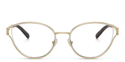 TIFFANY Oval Eyeglasses in Pale Gold – Product Photo 1