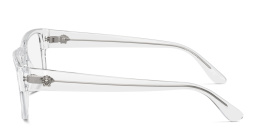 VERSACE Medusa Wide Rectangle Eyeglasses in Clear – Product Photo 3