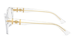 VERSACE Medusa Cat-Eye Eyeglasses in Crystal – Product Photo 3