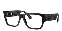 VERSACE Square Eyeglasses in Black – Product Photo 2
