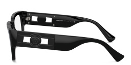VERSACE Square Eyeglasses in Black – Product Photo 3