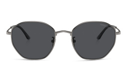 نظارات شمسية مربعة من جورجو أرماني بلون رصاصي مطفي - صورة المنتج 1