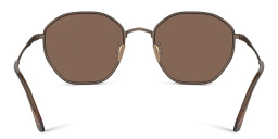 Shop GIORGIO ARMANI Square Sunglasses in Brown online.
