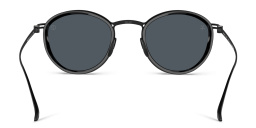 Shop GIORGIO ARMANI Panthos Sunglasses in Shiny Black online.