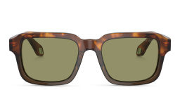 Shop GIORGIO ARMANI Rectangle Sunglasses in Havana online.