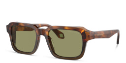 Shop GIORGIO ARMANI Rectangle Sunglasses in Havana online.