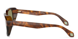 Shop GIORGIO ARMANI Rectangle Sunglasses in Havana online.