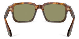 Shop GIORGIO ARMANI Rectangle Sunglasses in Havana online.