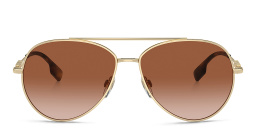 BURBERRY Pilot Sunglasses in Light Gold – Product Photo 1