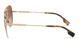 BURBERRY Pilot Sunglasses in Light Gold – Product Photo 3