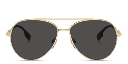 BURBERRY Pilot Sunglasses in Light Gold – Product Photo 1