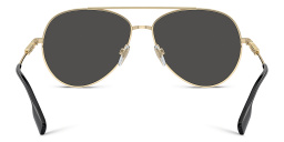 BURBERRY Pilot Sunglasses in Light Gold – Product Photo 4