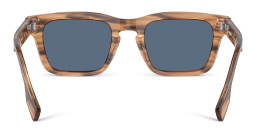 Shop BURBERRY Rectangle Sunglasses in Brown online.