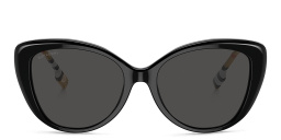 BURBERRY Vintage Check Cat-Eye Sunglasses in Black – Product Photo 1