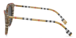 نظارات شمسية طراز كات آي بنقشة العلامة من بربري بلون نقشة المربّعات - صورة المنتج 3