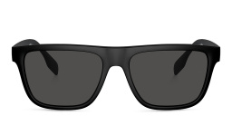 Shop BURBERRY Square Sunglasses in Matte Black online.
