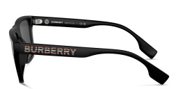Shop BURBERRY Square Sunglasses in Matte Black online.