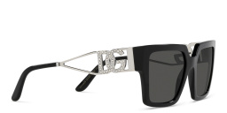Shop Dolce & Gabbana Square Sunglasses in Black online.