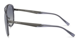 Emporio Armani Pilot Sunglasses in Blue – Product Photo 3