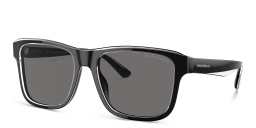 Emporio Armani Pillow Sunglasses in Black – Product Photo 2