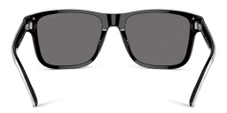 Emporio Armani Pillow Sunglasses in Black – Product Photo 4