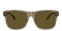Emporio Armani Pillow Sunglasses in Brown – Product Photo 1