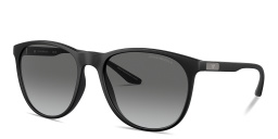 Emporio Armani Logo Panthos Sunglasses in Black – Product Photo 2